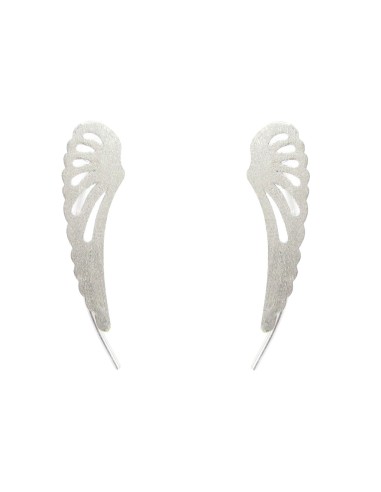 MRIO Pendientes clásicos de plata en forma de ala de ángel