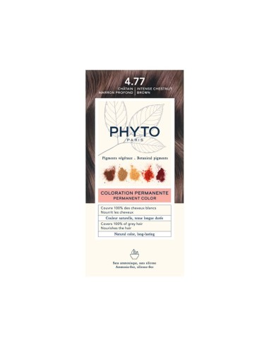 Phyto Color Colorante permanente con pigmentos vegetales 4.77 Marrón Marrón oscuro