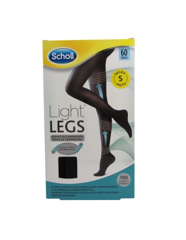 Scholl Light Legs Medias de compresión 60Den Negro pequeño
