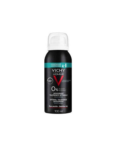 Vichy Homme Desodorante Tolerancia óptima 48h 0% Alcohol 100ml