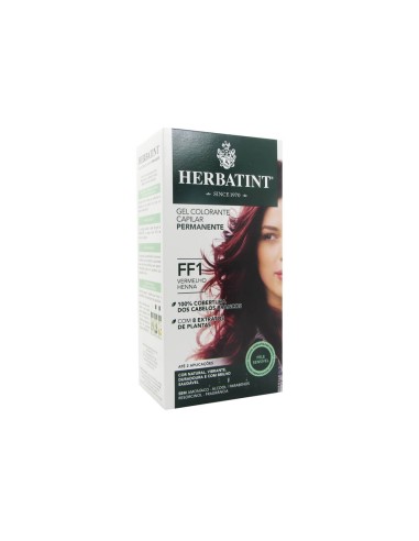 Herbatint Coloración permanente en gel FF1 Red Henna 150ml