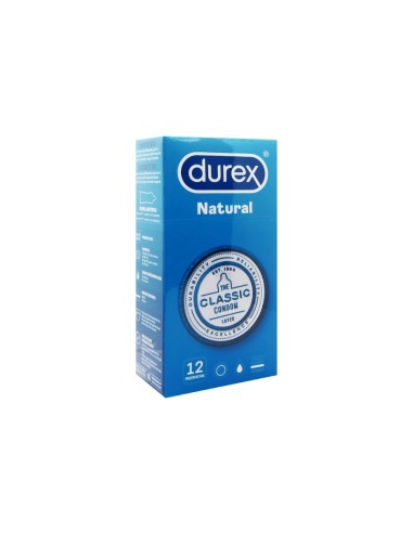 Durex Natural Plus Preservativos 12 Unidades