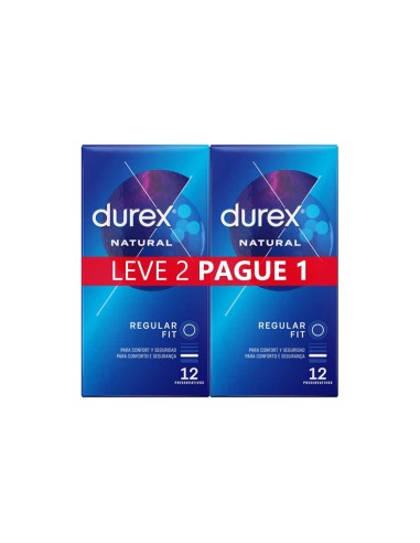 Durex Natural Plus Duo Preservativos 12 Unidades