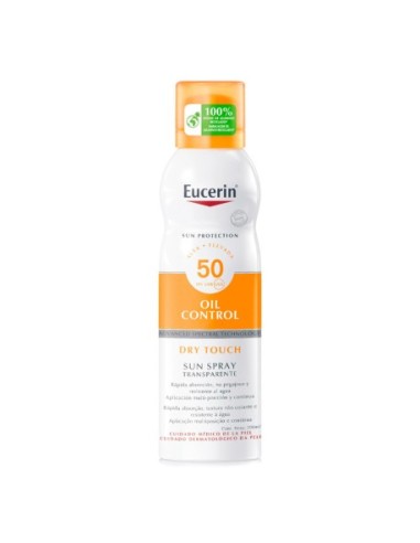 Eucerin Sun Spray Transparente Dry Touch SPF50 200ml