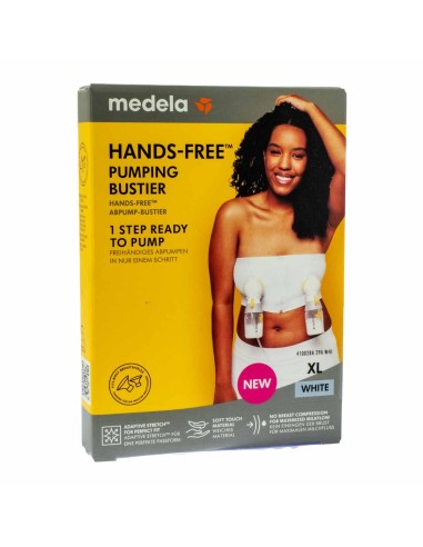 Medela Hands-Free Pumping Bustier Blanco XL