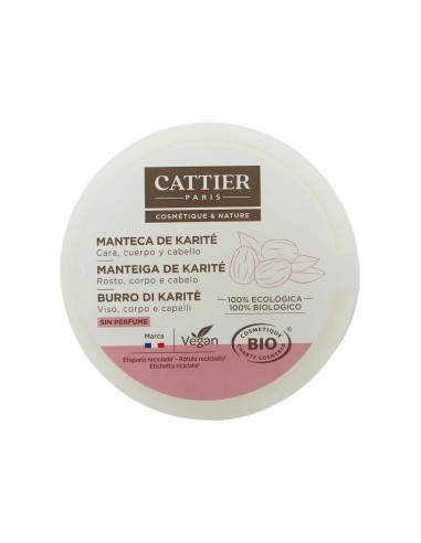 Cattier Manteca de Karité 100% Biologico 100gr