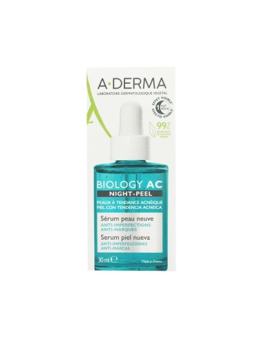 A-Derma Biology AC Night-Peel Serum Piel Nueva 30ml