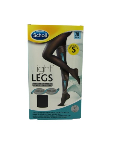 Scholl Light Legs Medias de compresión 20Den Negro pequeño