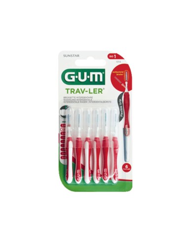 Cepillo Dental Trav-ler Gum 0.8mm x6
