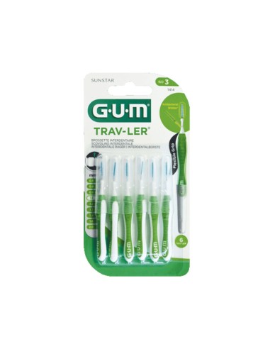 Cepillo Dental Goma Trav-ler 1.1mm x6