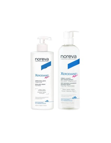 Noreva Pack Xerodiane AP + Crema Emoliente 400ml + Crema Lavadora 500ml