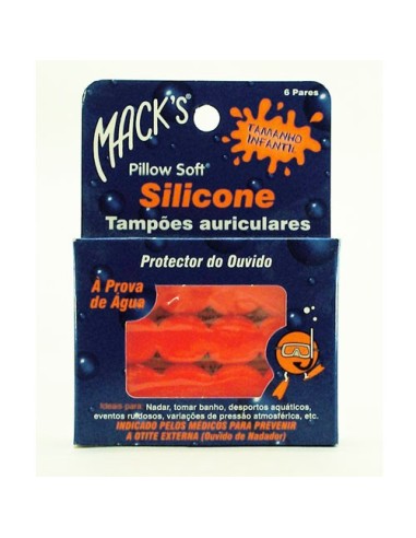 Orejeras de silicona para niños Macks x12