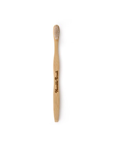 The Humble Co. cepillo de dientes de bambú blanco suave para adultos