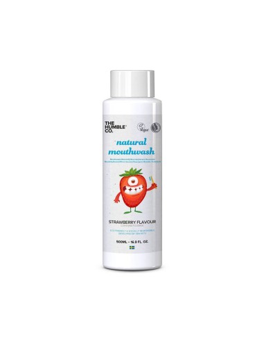 The Humble Co.Enjuague bucal natural de fresa con fluoruro para niños 500 ml