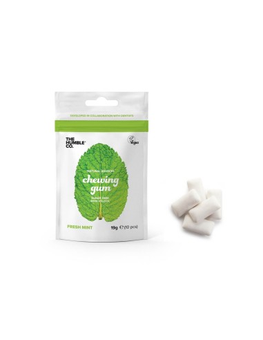 El Pastilla Elástica Natural Humble Co. Natural Sin Sugar Fresh Mint 19G