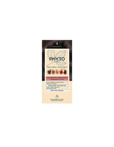 Phyto Color Permanente Coloring con pigmentos vegetales 4 marrones