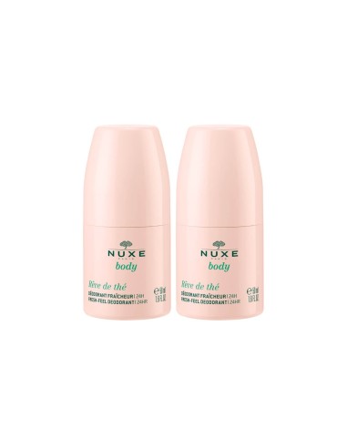 Paquete de cuerpo de Nuxe Rêve de Thé Refrescante Desodorización de 50GX2
