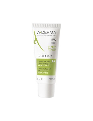A-Derma Biology Cream Rich Dermatológico 40ml