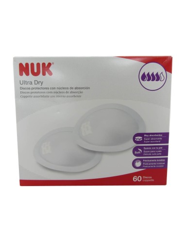 Nuk Ultra Dry Discos Absorbentes 60 unidades