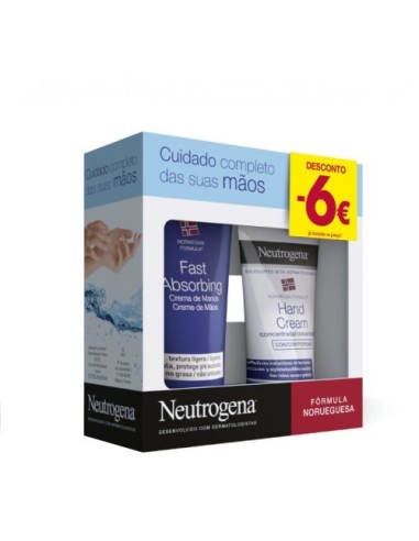 Neutrogena Pack Crema de Manos de Rápida Absorción 75ml y Neutrogena Crema de Manos Concentrada 50ml