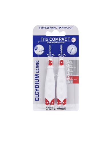 Elgydium Clinic Trio Compact Red ISO 444 (1,5mm) Cepillos Interdentales