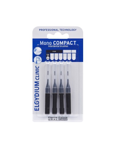 Elgydium Clinic Mono Compact negros (ISO 0 0,6mm) Cepillos