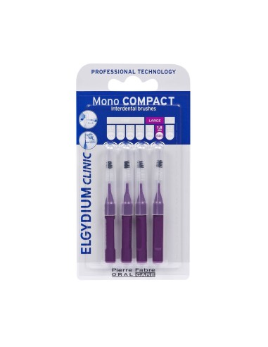 Elgydium Clinic Mono Compact Purple (ISO 5 1,8mm) Cepillos Interdentales