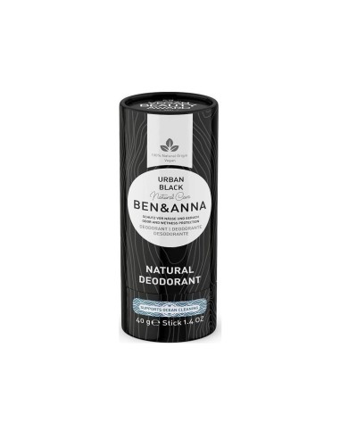 Ben Anna Desodorante Natural Urban Black Stick Tubo de Papel 40g