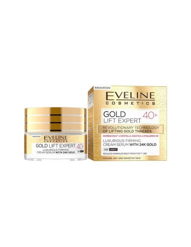 Eveline Cosmetics Gold Lift Expert Lujoso Crema-Suero Reafirmante 40+ 50ml