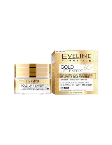 Eveline Cosmetics Gold Lift Expert Lujoso Crema-Suero Rejuvenecedor 60+ 50ml