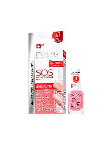 Eveline Cosmetics Nail Therapy SOS Uñas quebradizas y rotas 12ml