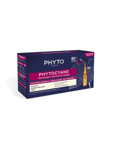 Phyto Phytocyane Tratamiento Caída Reaccional para mujeres 12x5ml