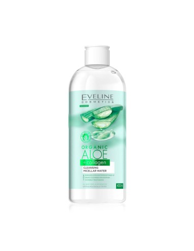 Eveline Cosmetics Organic Aloe and Collagen Agua Micelar 400ml