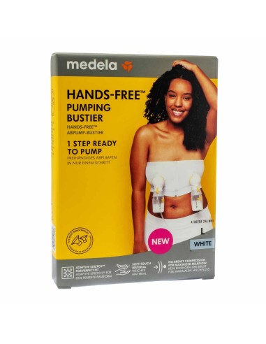 Medela Hands-Free Pumping Bustier Blanco L