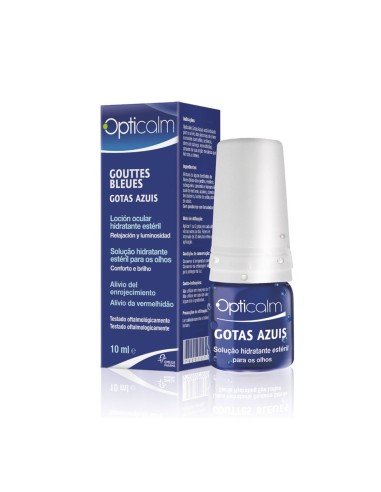 Opticalm Gotas Azules Solución Hidratante Estéril para los ojos 10ml